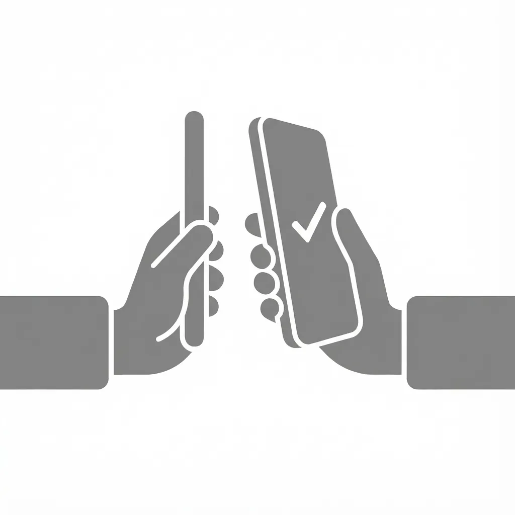 Kund:in scannt. Keine Kundenkarte oder App nötig.